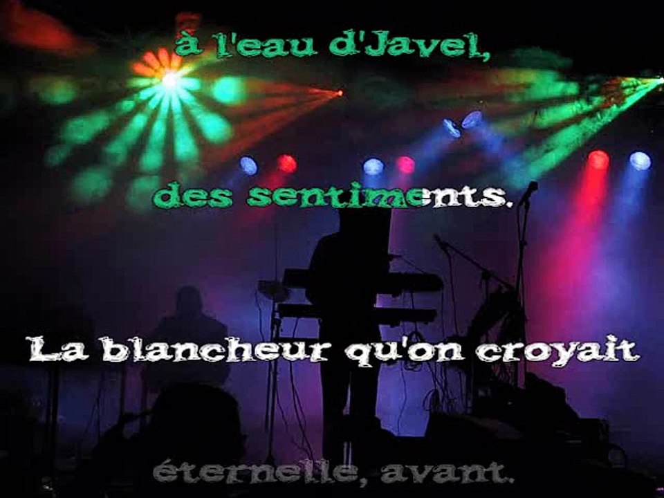 KARAOKE ALAIN SOUCHON - L'amour à la machine