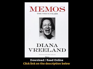 Download Diana Vreeland Memos The Vogue Years By PDF