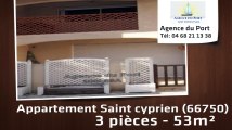 A louer - appartement - Saint cyprien (66750) - 3 pièces - 53m²