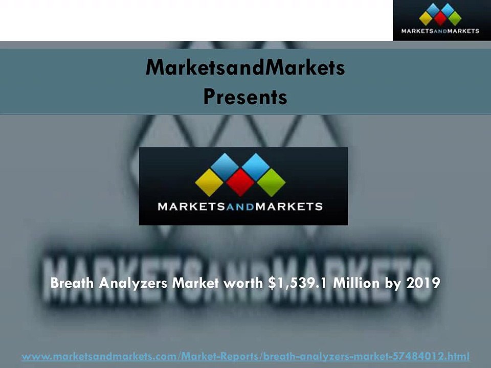 Breath Analyzers Market worth $1,539.1 Million by 2019