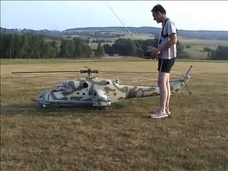 R/C Mi-24 Hind Helicopter Turbine Powered SICK!!