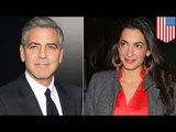 George Clooney, engaged sa British lawyer na si Amal Alamuddin!