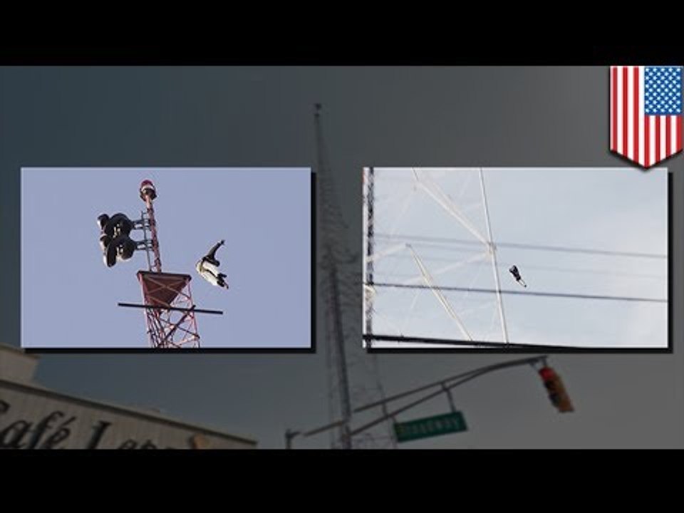 Lalaki, tumalon mula sa 400-foot radio tower sa New Jersey!