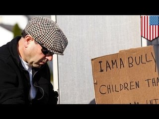 Lalaki, inutusan ng Ohio judge na maghawak ng "I am a bully" sign!