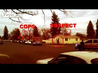 VIDEO: Pulis sa Spokane, binaril ang isang robbery suspect!