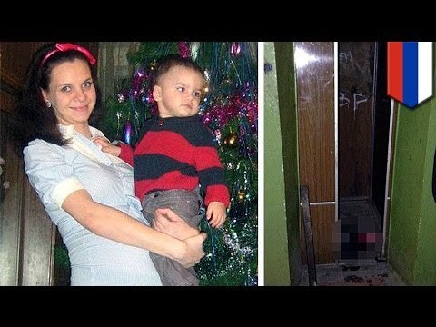 Russian na babae, napugutan ng ulo sa elevator sa harap ng kanyang anak!
