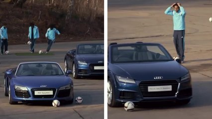 Un joueur de Chelsea casse une Audi neuve