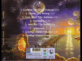 Seventh Avenue - 05 Boat on the river - Goodbye - 1999 (lyrics) Styx cover