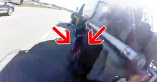 Truck Hits And Almost Kills Cyclist In Russia