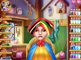 《〒》♣ Snow white real haircut game - Give Snow White a new haircut_Trim_ curl and dye