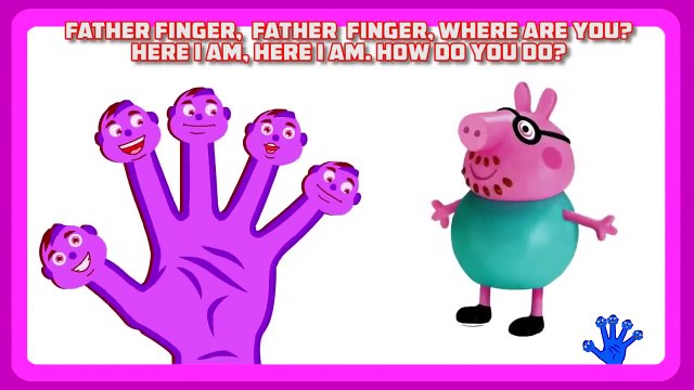 Finger Family Peppa Pig Nursery Rhymes for Children Peppa Pig daddy Finger Song