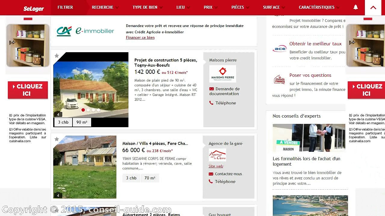 Avis plateforme seloger