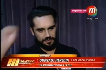 Gonzalo Heredia en septiembre vuelve a la tele