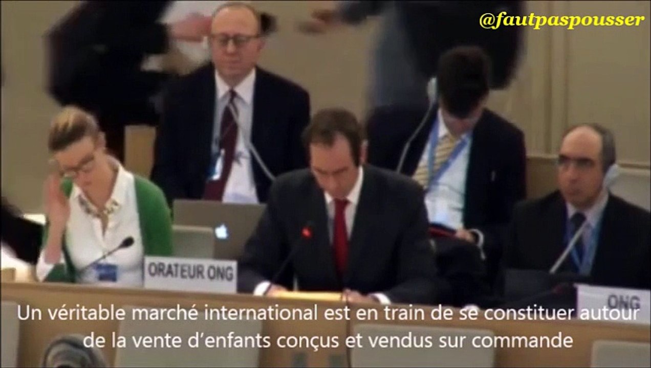GPA- Gregor Puppinck à l ONU  - L'ECLJ dénonce la vente d'enfants par GPA