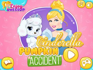 Cinderella pumpkin accident game - Cinderella and her beautiful pet had an accident