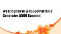 Westinghouse WH5500 Portable Generator, 5500 Running