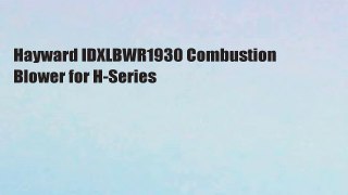 Hayward IDXLBWR1930 Combustion Blower for H-Series
