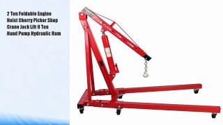 2 Ton Foldable Engine Hoist Cherry Picker Shop Crane