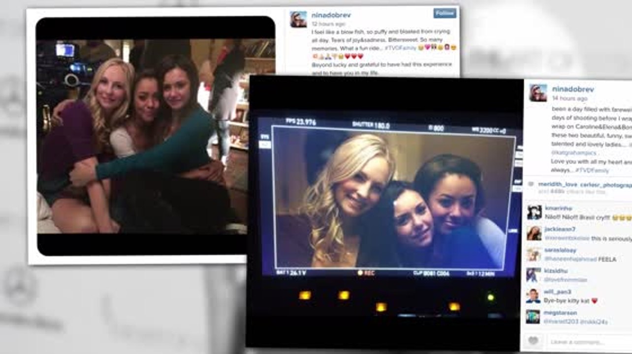 Tears Flow As Nina Dobrev Films Final Vampire Diaries Scenes
