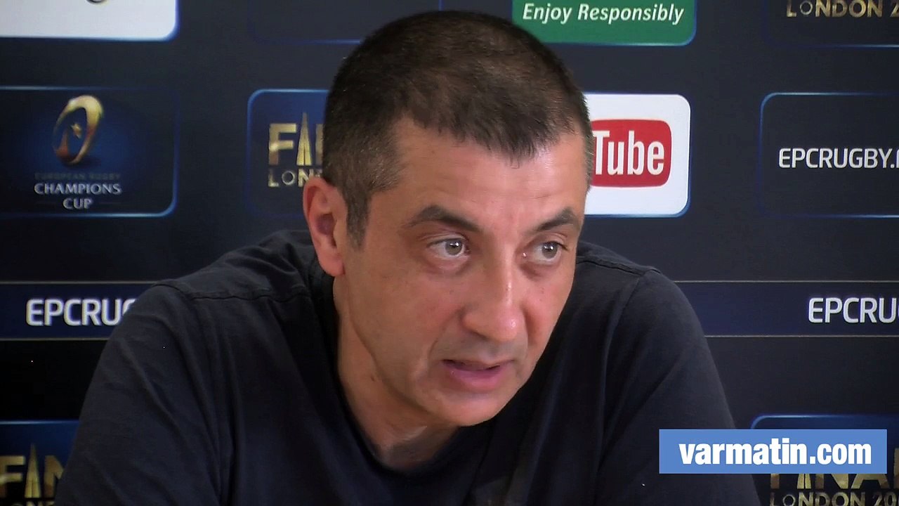 Boudjellal avant RCT Leinster: "Juste l'envie de réussir un truc dingue"