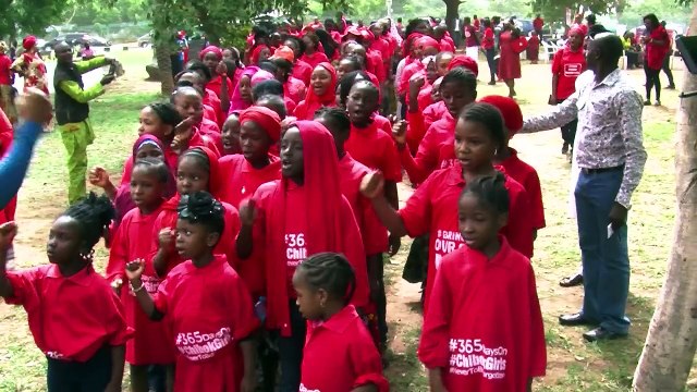 Nigerian children call for release of 219 abducted schoolgirls