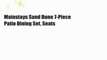 Mainstays Sand Dune 7-Piece Patio Dining Set, Seats