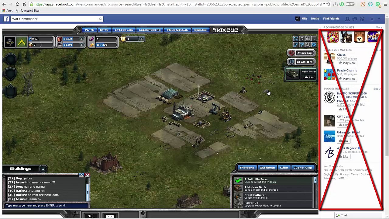 Facebook Game Screen Extender