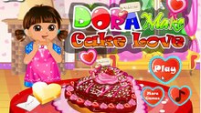 Dora the explorer make love cake game