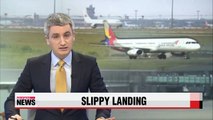 Asiana Airlines plane veers off runway at Hiroshima Airport