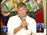 Correa aclara variación en su agenda por motivos de seguridad