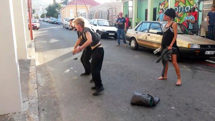 Homeless Man Fights Drunk (Observatory)