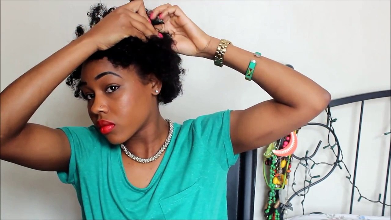 32. 3 Quick Easy style for short Natural Hair ( wash and go 5th day  styles