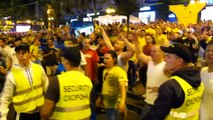 EURO 2012  England fans vs Swedish fans, Swedish Corner, Kiev