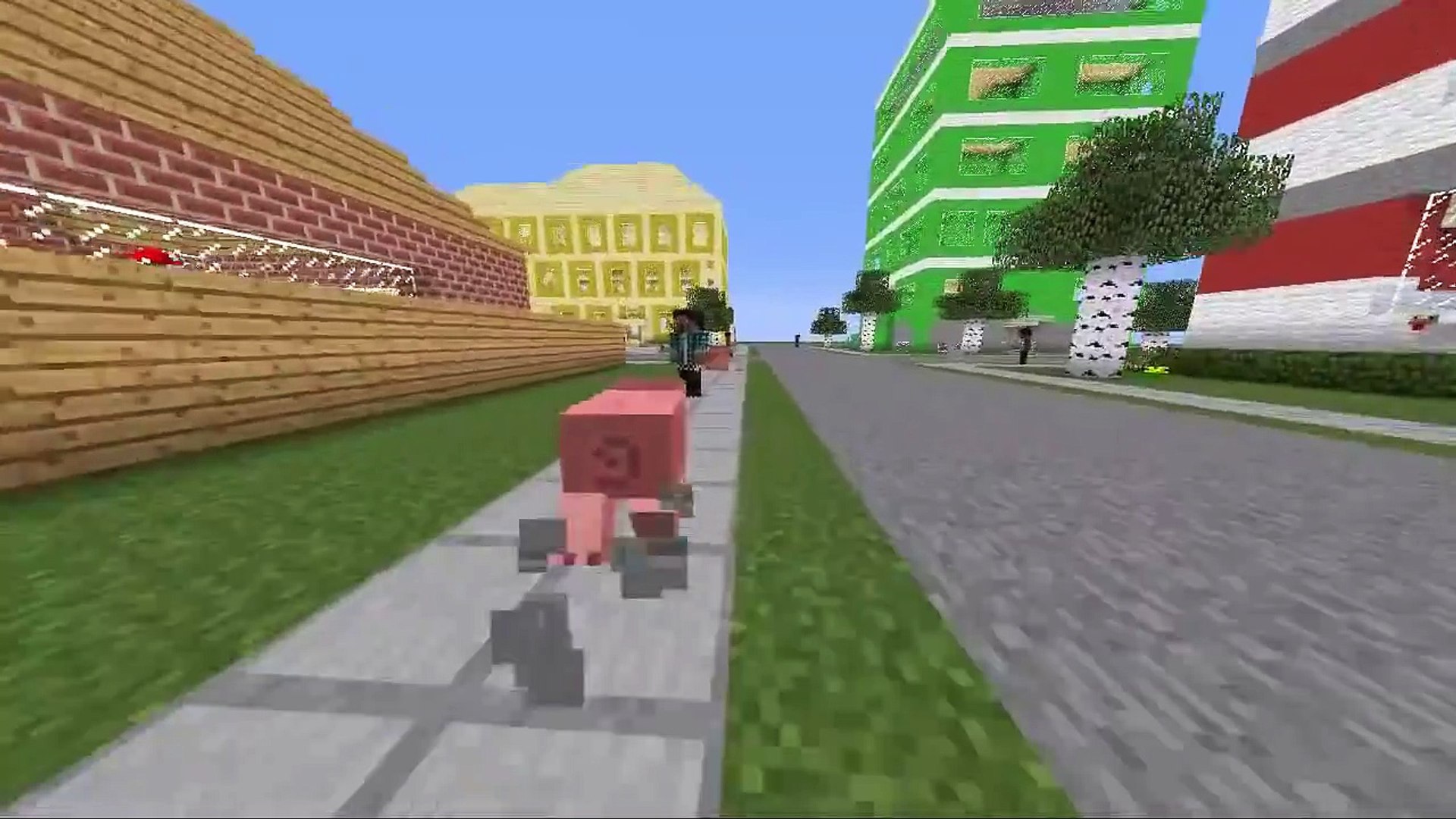 ⁣Diamond Minecart  PIG SIMULATOR   Goat Simulator in Minecraft!
