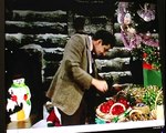 Mr.Bean selecting christmas toy