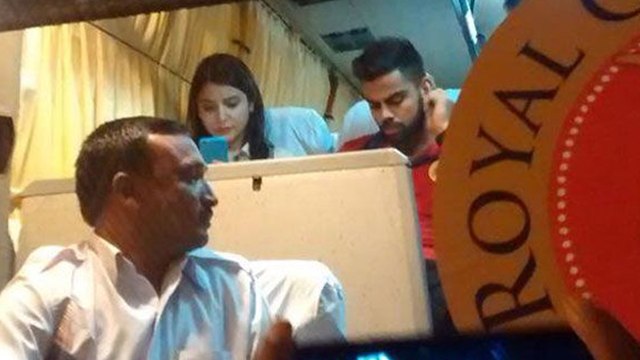 Anushka Sharma Rides On The RCB Team Bus With Beau Virat Kohli