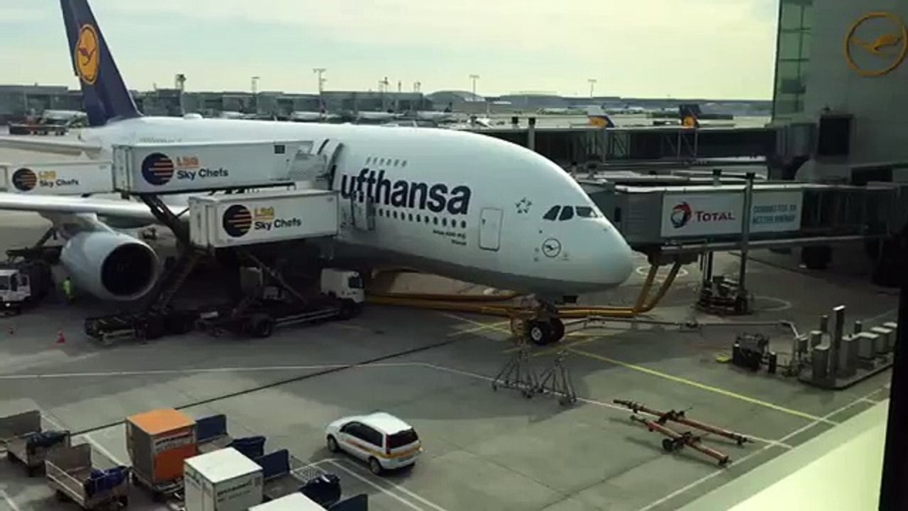 Airbus A380 at Frankfurt