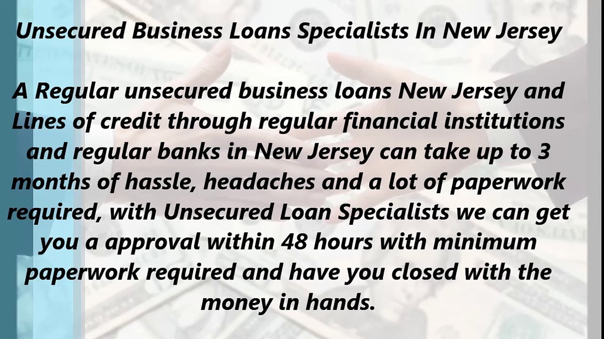 Unsecured Business Loans Specialists In New Jersey (866.854.7904)