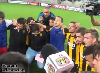 Copa Libertadores: Así celebró Guaraní en Lima (VIDEO)