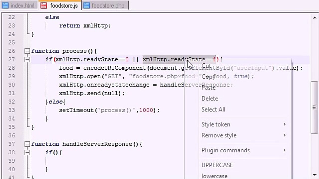 AJAX Tutorial - 9 - Handling Responses from the Server