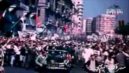 شاهد كيف كان موكب عبد الناصر في الاسكندريه عام 1964