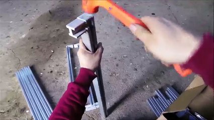 Building a Northern Polytunnels Aluminium Door Using a Headcam