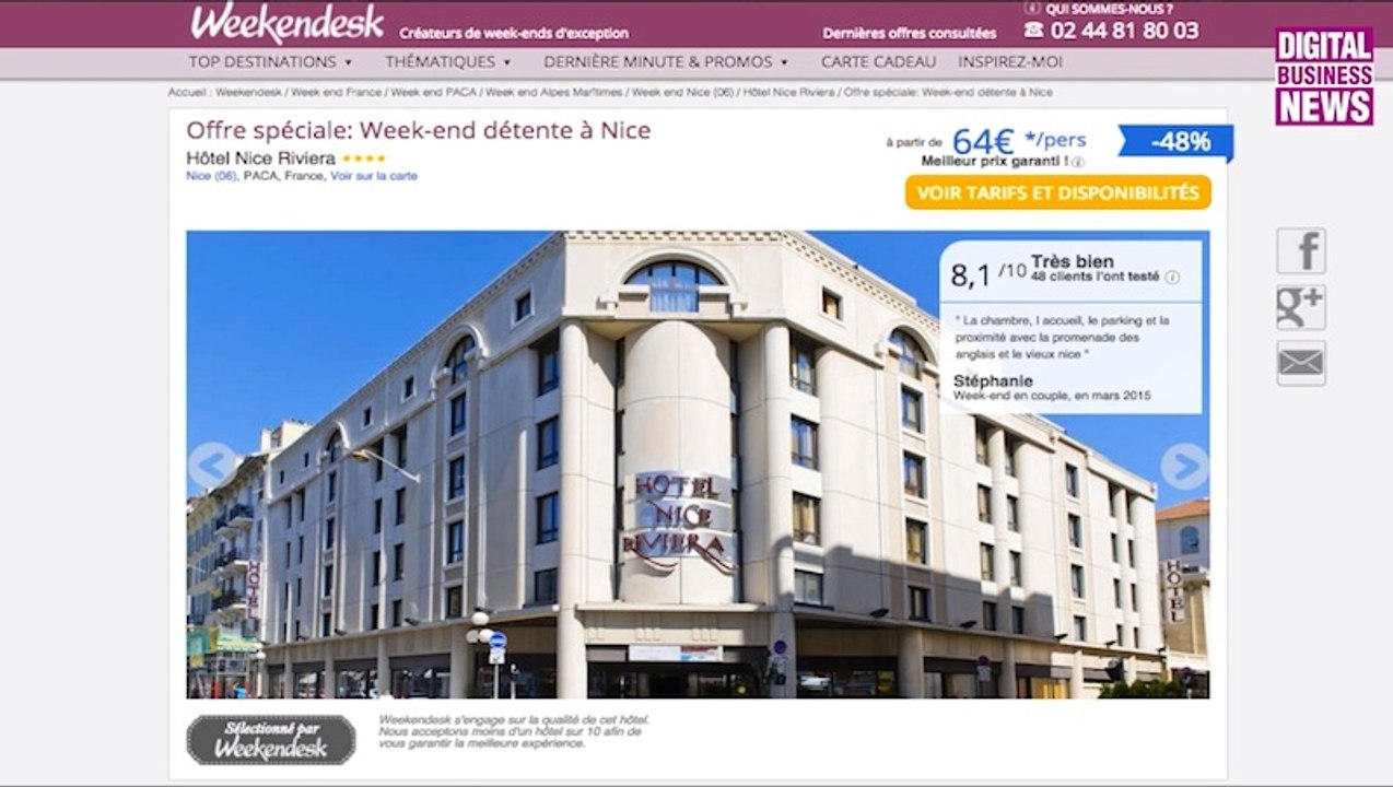 Weekendesk, succès discret du e-tourisme