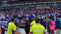 Referees Hit By Bottles after Rabbitohs vs. Bulldogs Match [2015]
