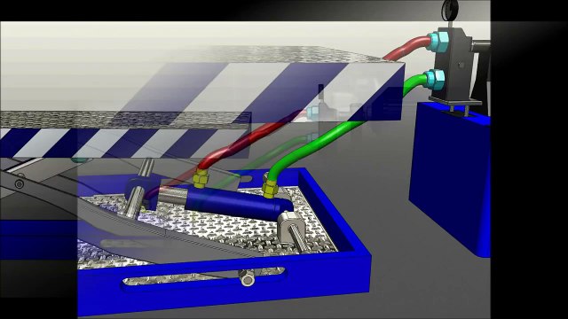Small Hydraulic Scissor Lift Animation (solidworks)