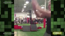 J.J. Watt Jumps on Top of a 61-Inch Box