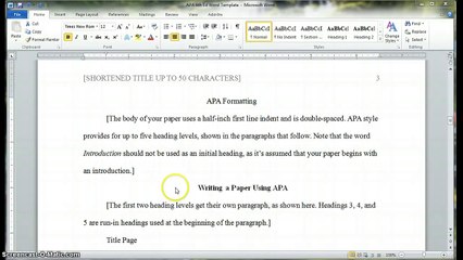 APA Headings and Subheadings