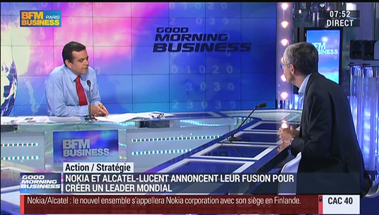Nokia et Alcatel-Lucent fusionnent: "L'Europe se dote aujourd'hui d'un champion technologique": Michel Combes - 15/04