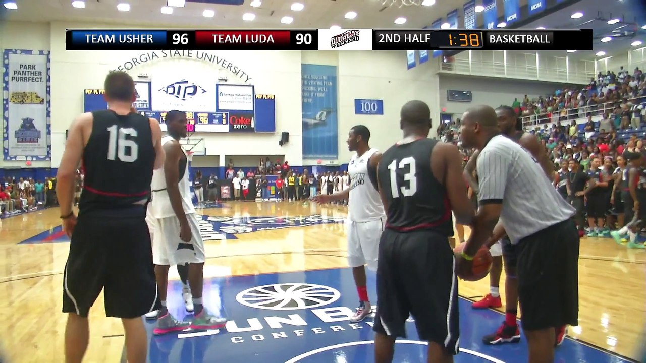 Ludacris vs Usher - 2013 Celebrity Basketball Game Overtime - Atlanta, GA