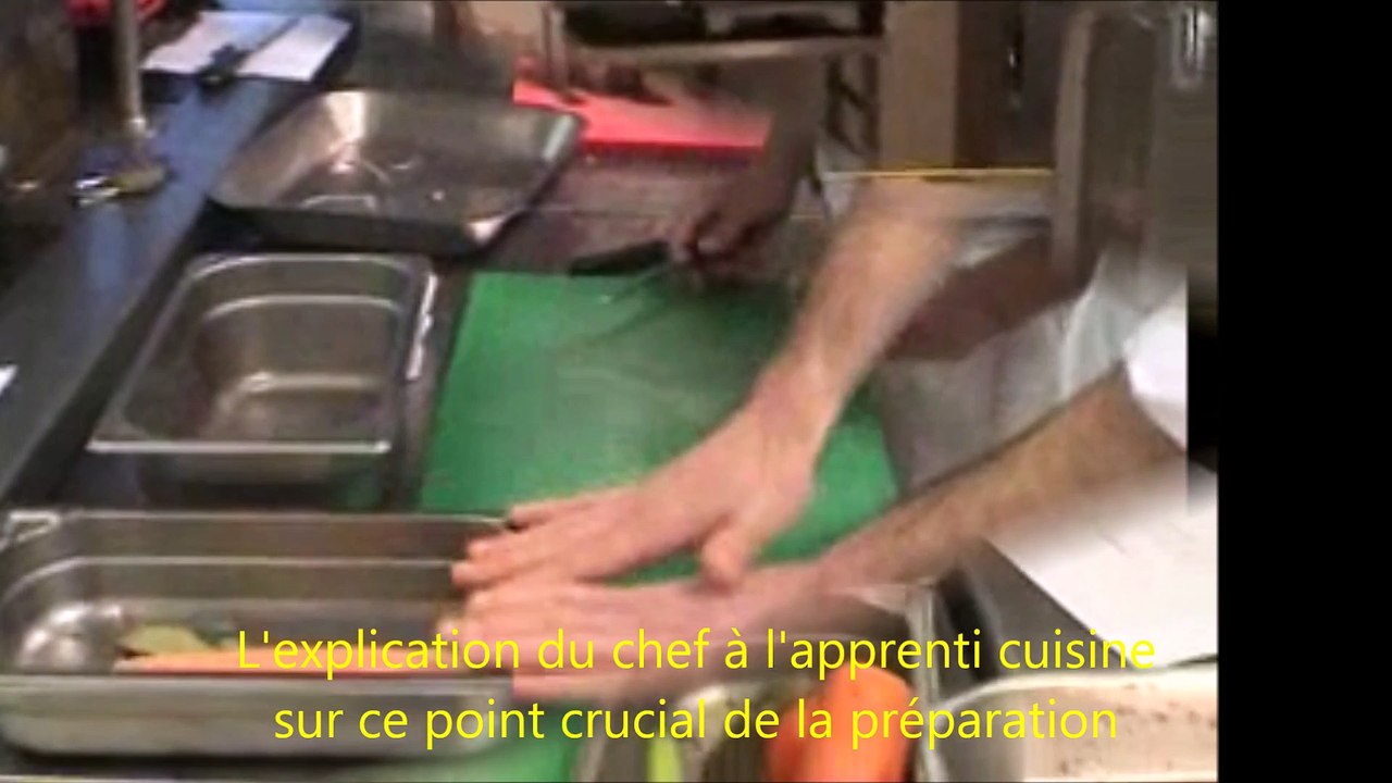 La marche en avant en cuisine